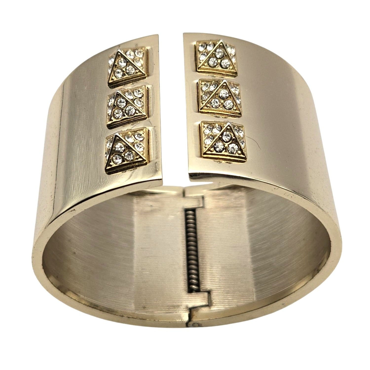 Victoria’s Secret Silver-Toned Rhinestone Latch Bracelet - Deweytiques