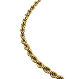 Vtg 10 Kt Yellow Gold Lightweight Rope Chain Necklace 18" Italy Stamped 10 Kt 3.12 Grams Elegant Design