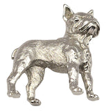 Rare Vintage Trifari French Bulldog Silver-Tone Brooch Pin 2 1/2 " x 2 3/4 "