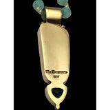 18 Kt Gold Boulder Opal Pendant Necklace With Faceted Tourmaline Stones By Margaret Thurman / Echo Of The Dreamer