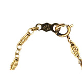Vtg 14K Yellow Gold Bracelet W/ Pearl Accents & ID Plate Unengraved 9.5"x1/16" 2.86g Elegant Jewelry Piece